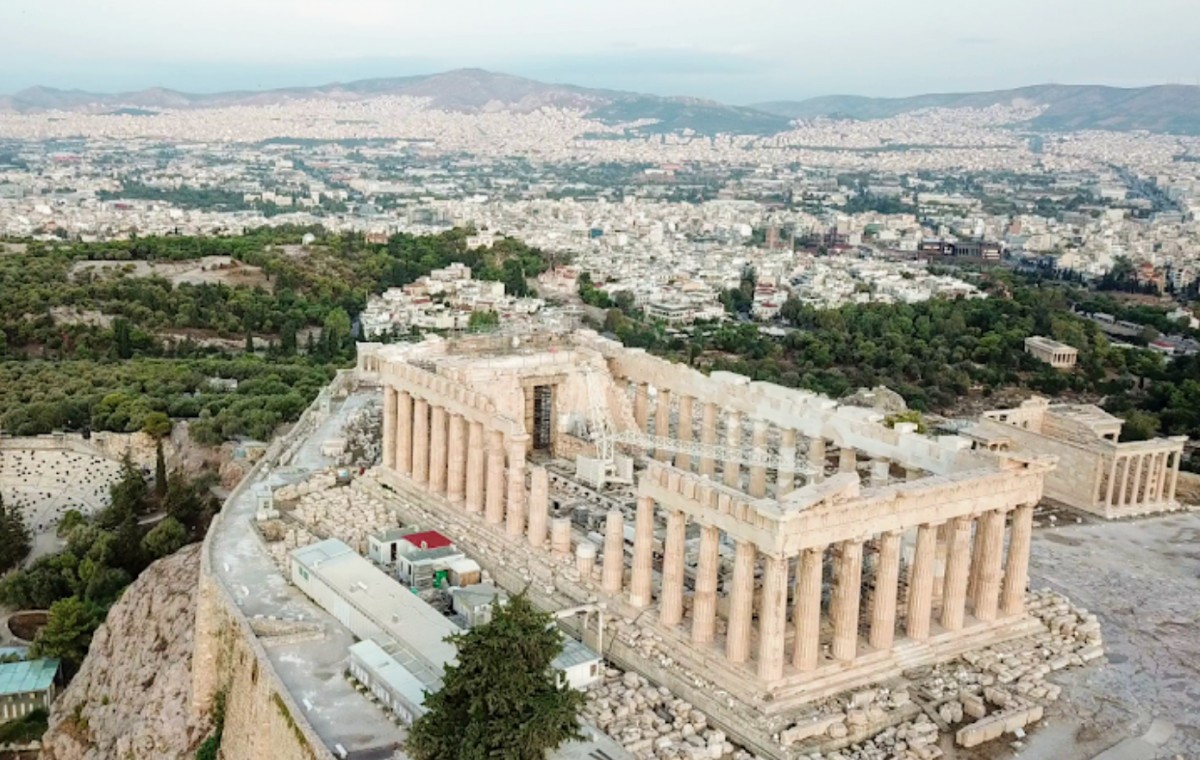 Reis naar Athene: live verslag. Zonnig Athene